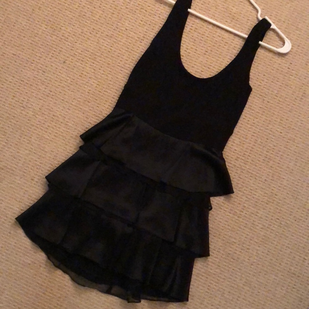 Adorable Stella and Jamie black ruffle dress